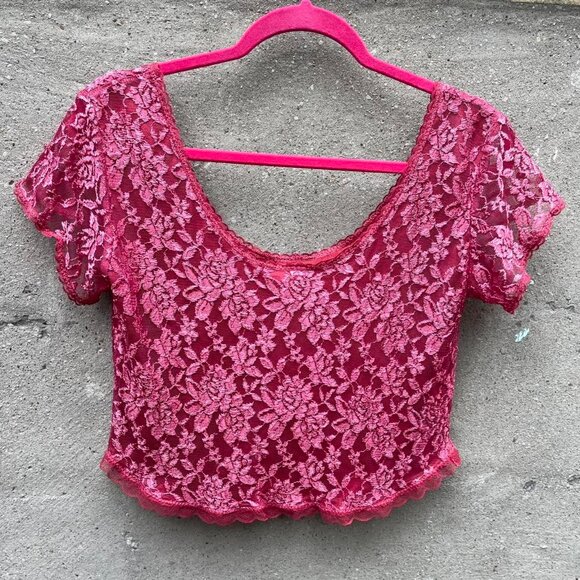 Fairycore Lacy Crop Top - Picture 6 of 6